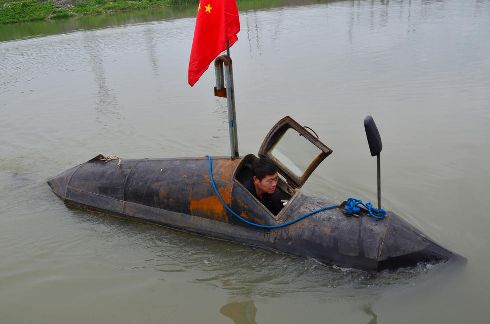 安徽农民自主研发潜水艇获国家专利